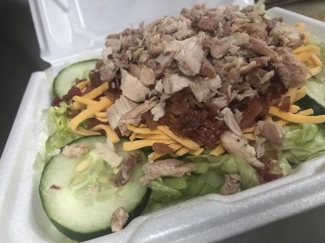 Try our Smoke Chicken Salad!
*also available in pork, beef, or with chicken tenders